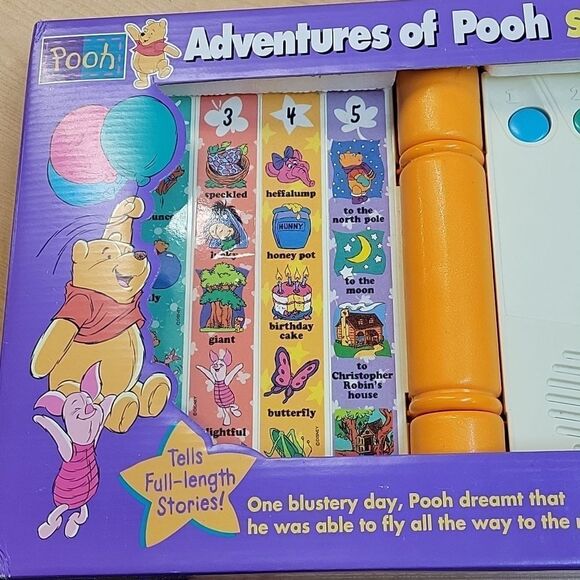 Mattel See'n Say Story Maker Adventures of Pooh Friends Tigger 1991 Interactive - Picture 6 of 6